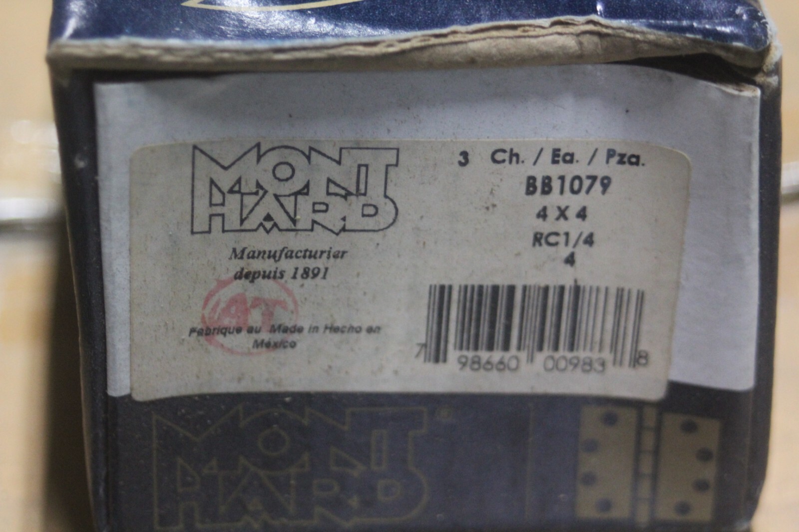 Mont Hard Hinges 4" x 4" BB1079