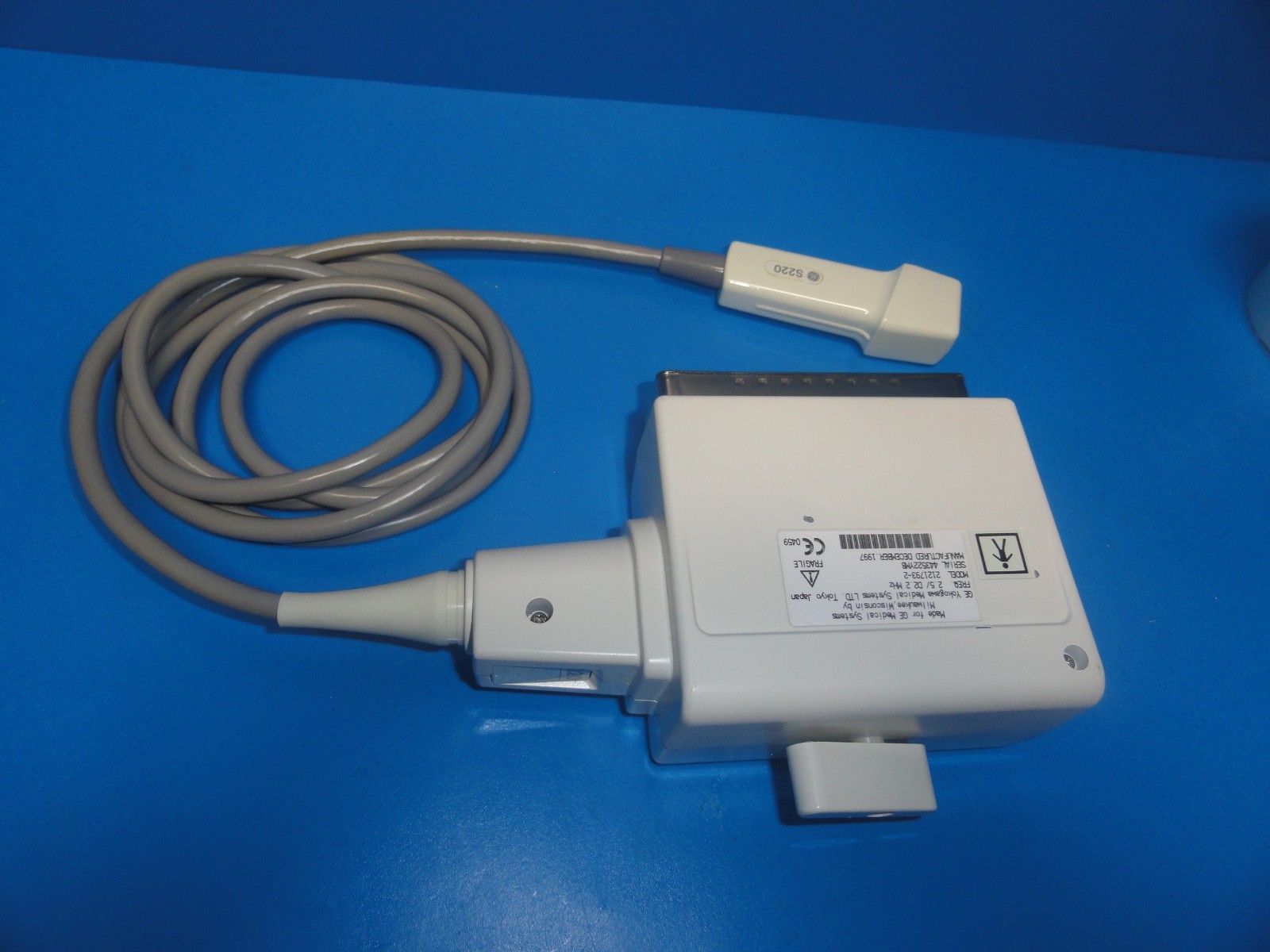 GE S220 1.8-4.0 Mhz Sector Probe (P/N 2121793-2) for GE Logiq 400 / 500 ~ 6244