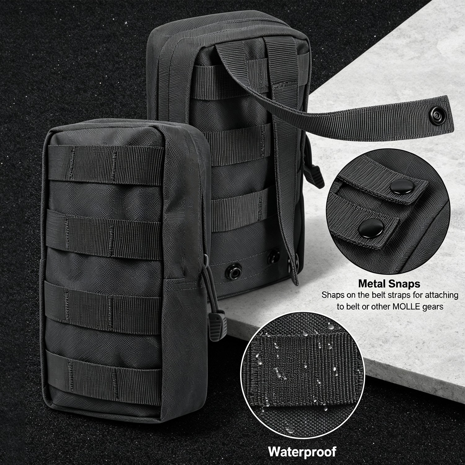 Tactical Molle Utility Gadget Organizer Bag EDC EMT Pouch Cellphone Pouch Holder