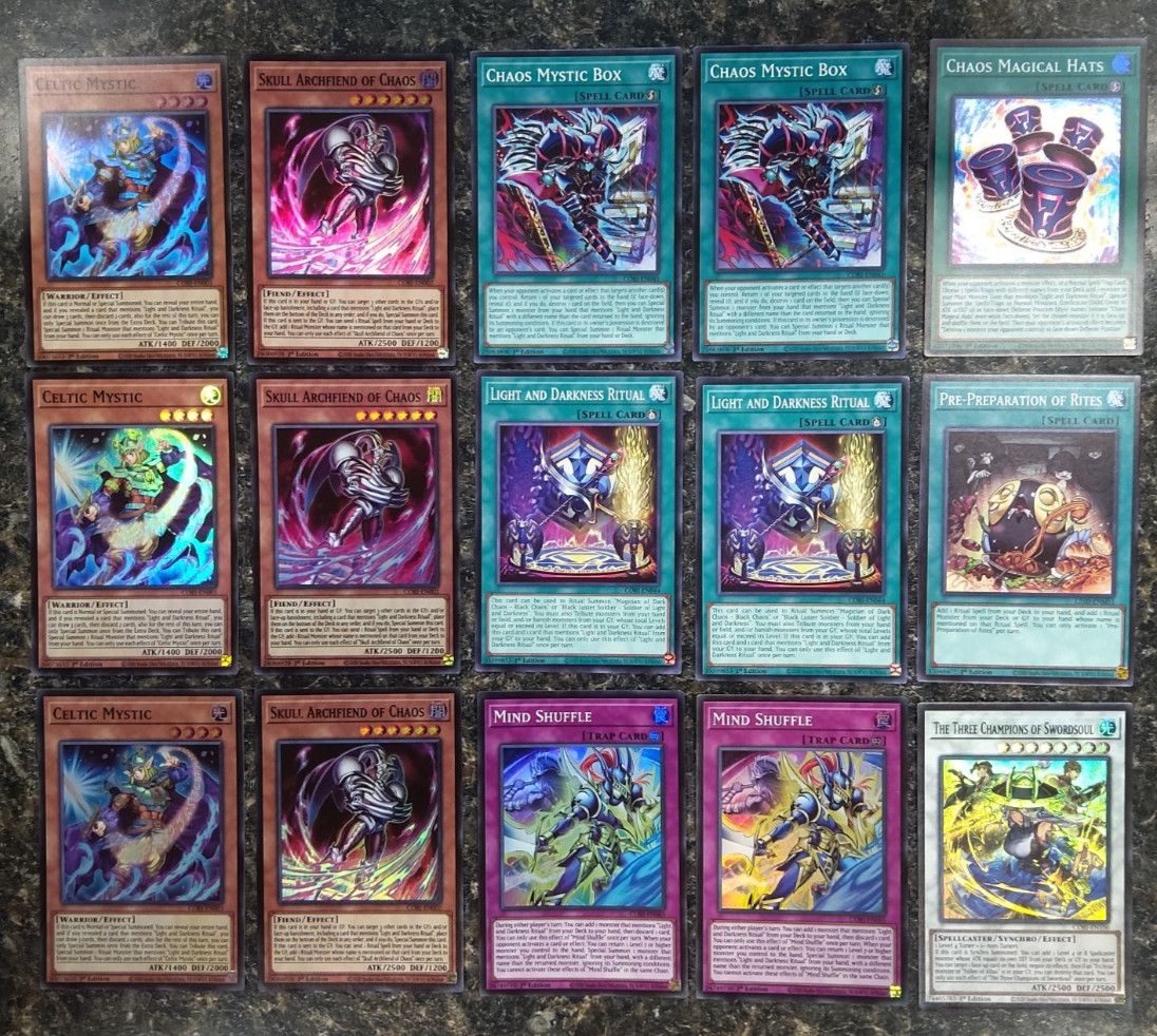 Light and Darkness DECK CORE Ritual Celtic Mystic Skull Archfiend of Chaos