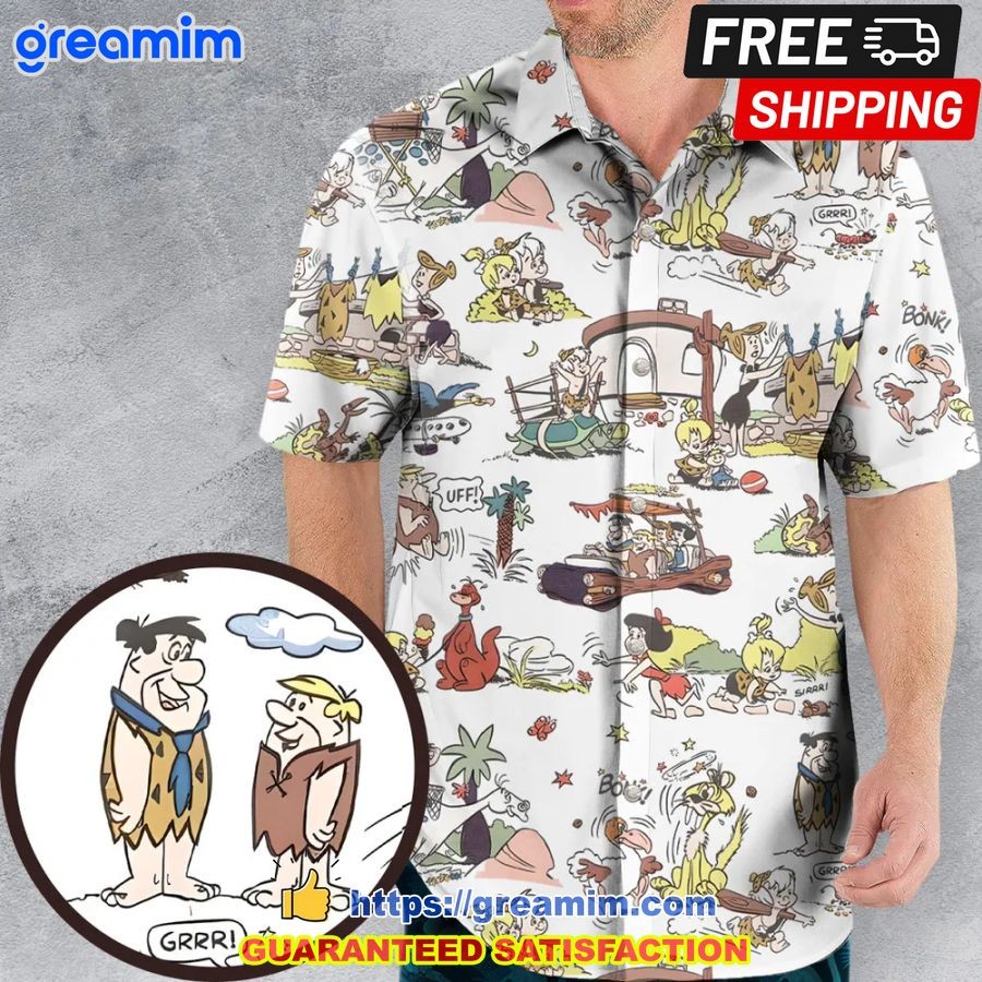 Stone Age Life The Flintstone Hawaiian Shirt