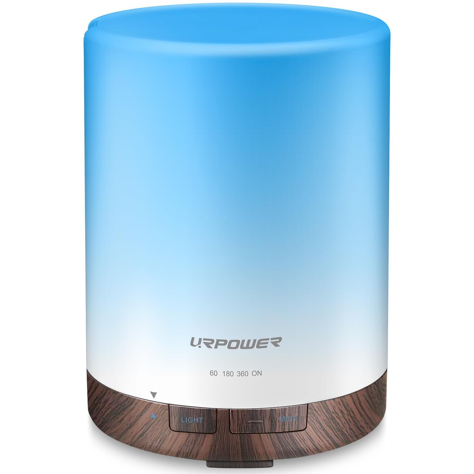 URPOWER 300ml Essential Oil Diffuser Ultrasonic Humidifier with LED Lights