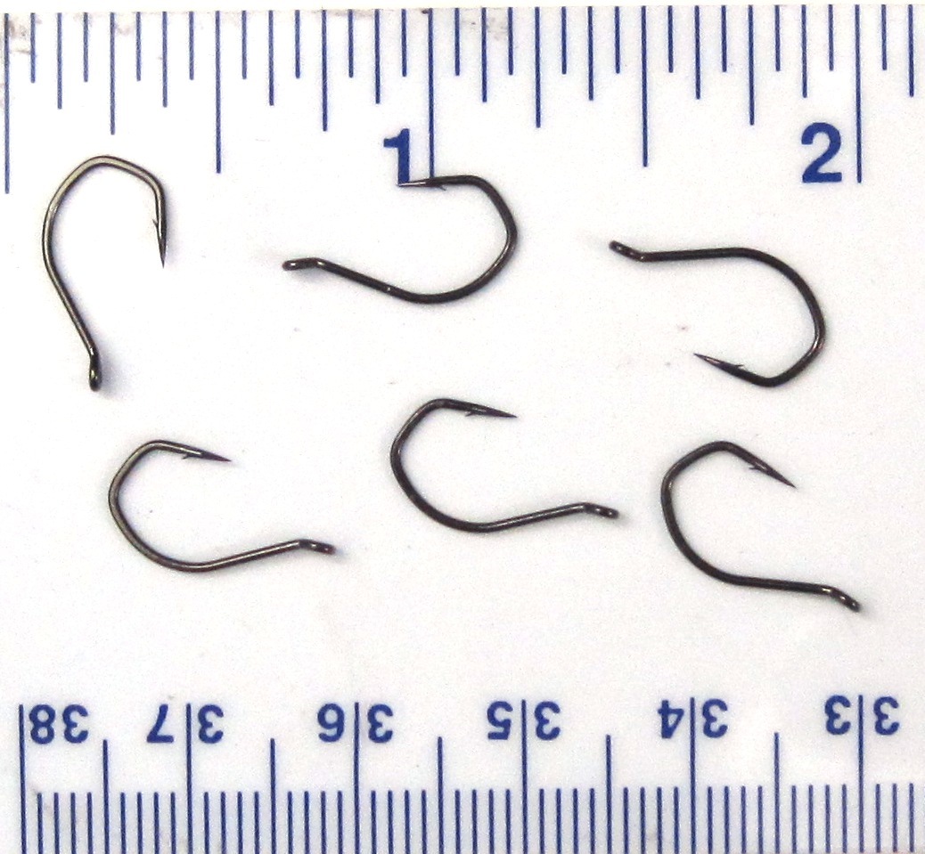 100 VMC 7356 Black SureSet Dropshot Fish Fishing Hooks size 8 - 100 hooks