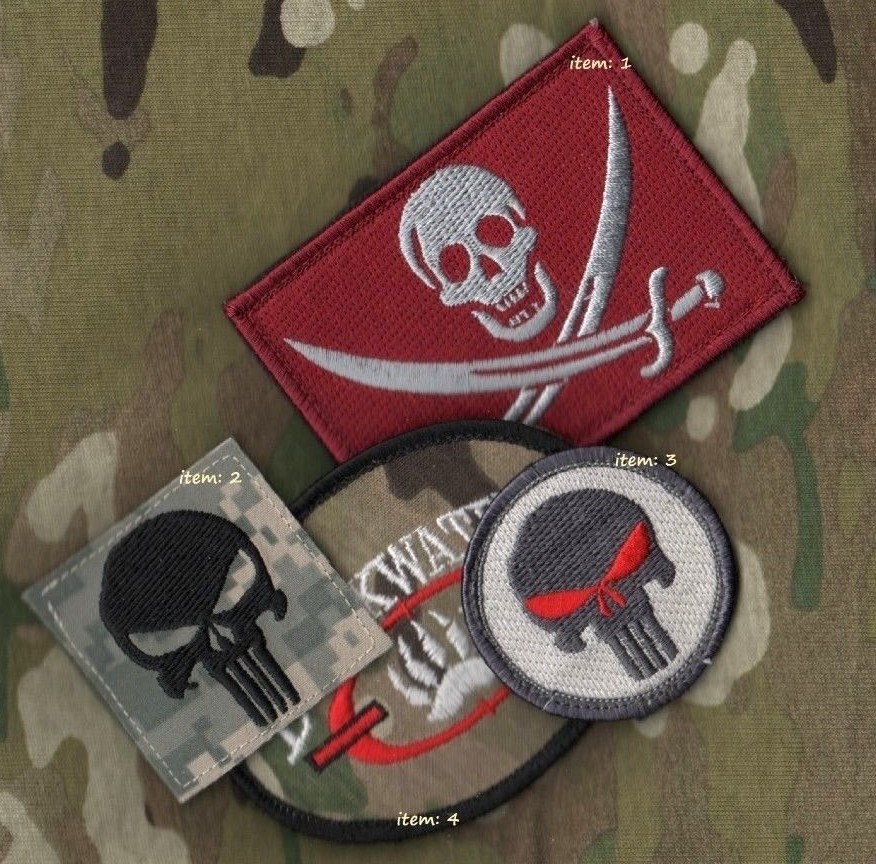 BAGHDAD BASHER PRIVATE SECURITY MILITARY CONTRACTOR PMC DSS vêlkrö 2-PATCH SET