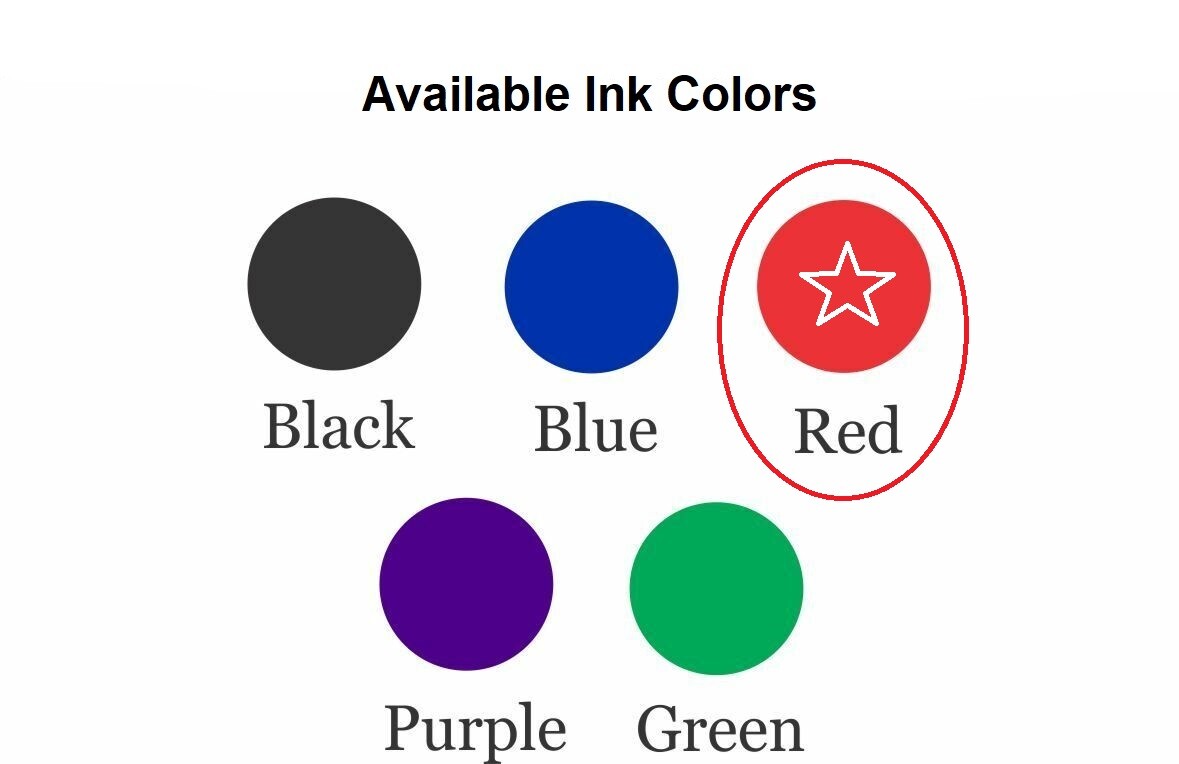 Ideal 30 Replacement Ink Pad Red Ink
