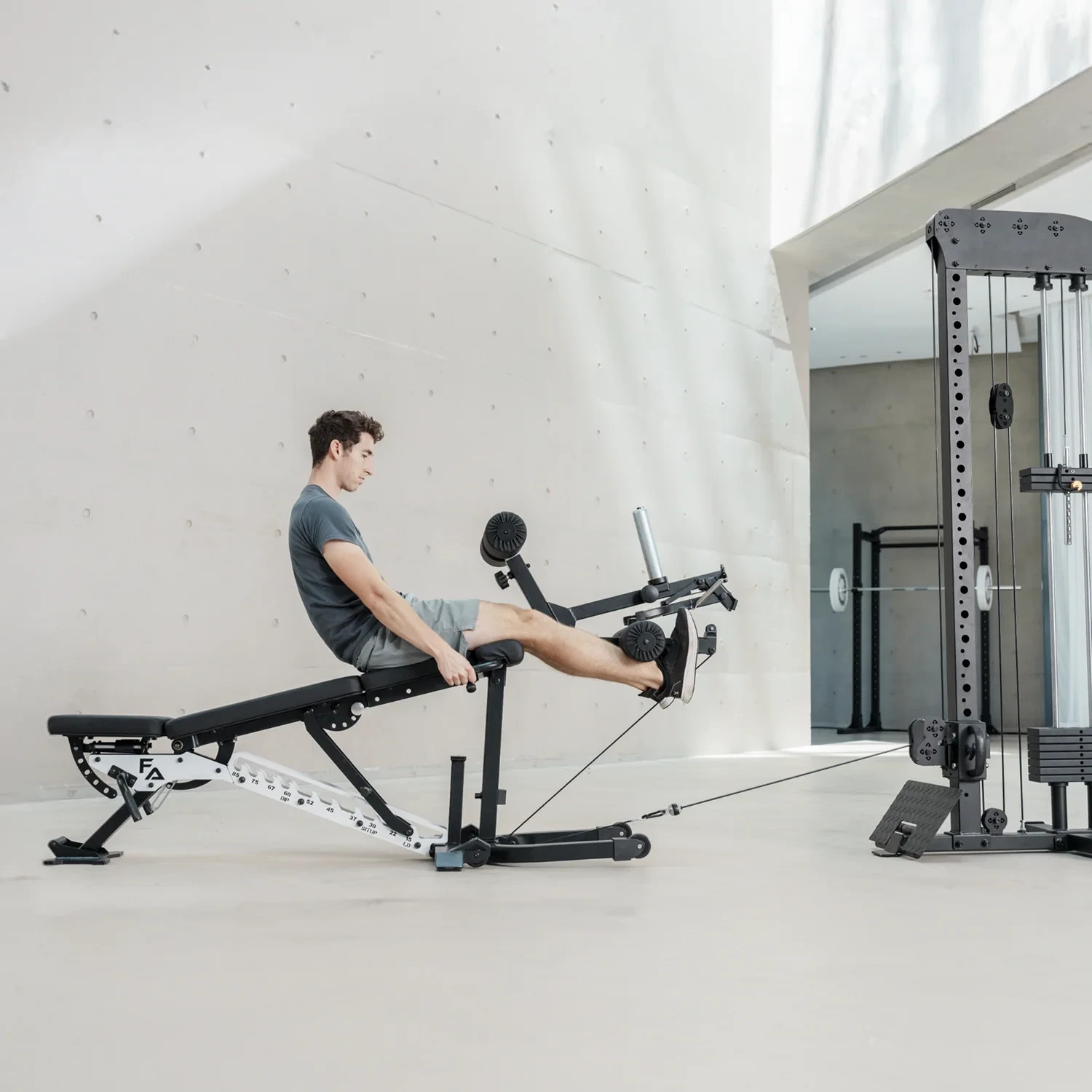 Adjustable Leg Developer Attachment Leg Extension Curl Home Gym Bench Attachment