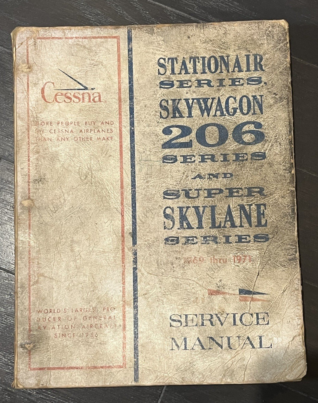1969-1971 CESSNA Stationair, Skywagon 206, Super Skylane Series Service Manual