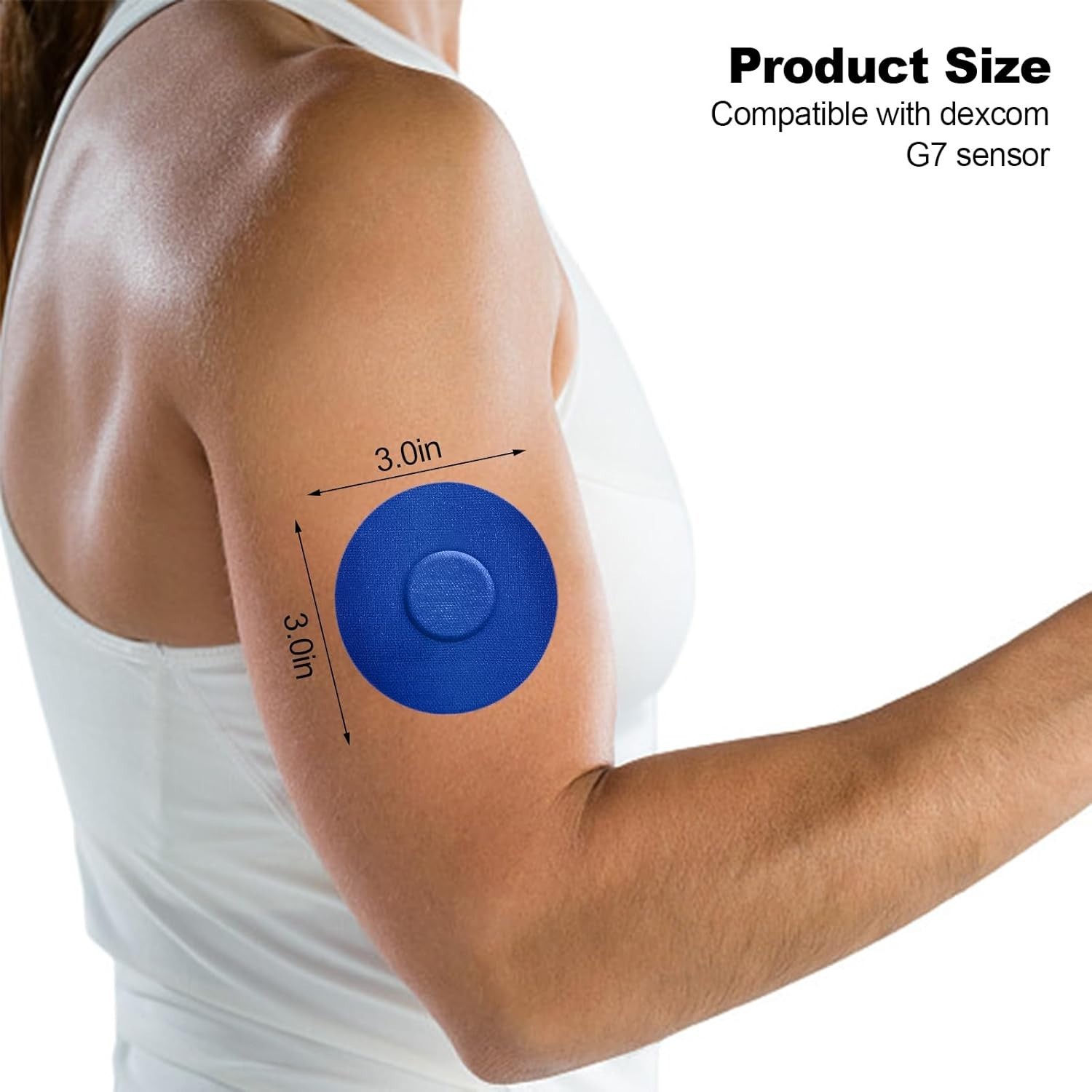 Adhesive Patches Dexcom G7 Waterproof 20-Pack Flexible Overpatch for G7 -Colors