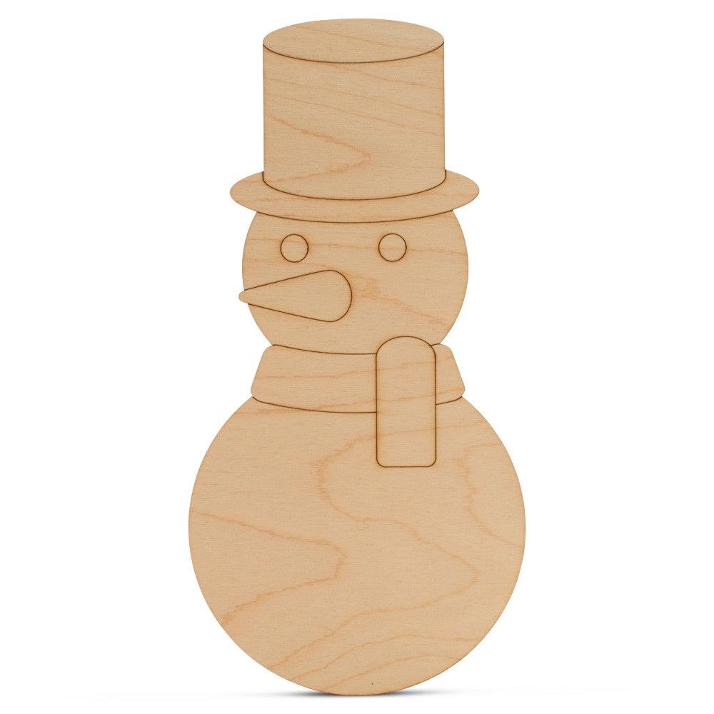 Christmas Wood Snowman Cutout, From 6"- 22", Pack of 5 Craft/Decor | Woodpeckers