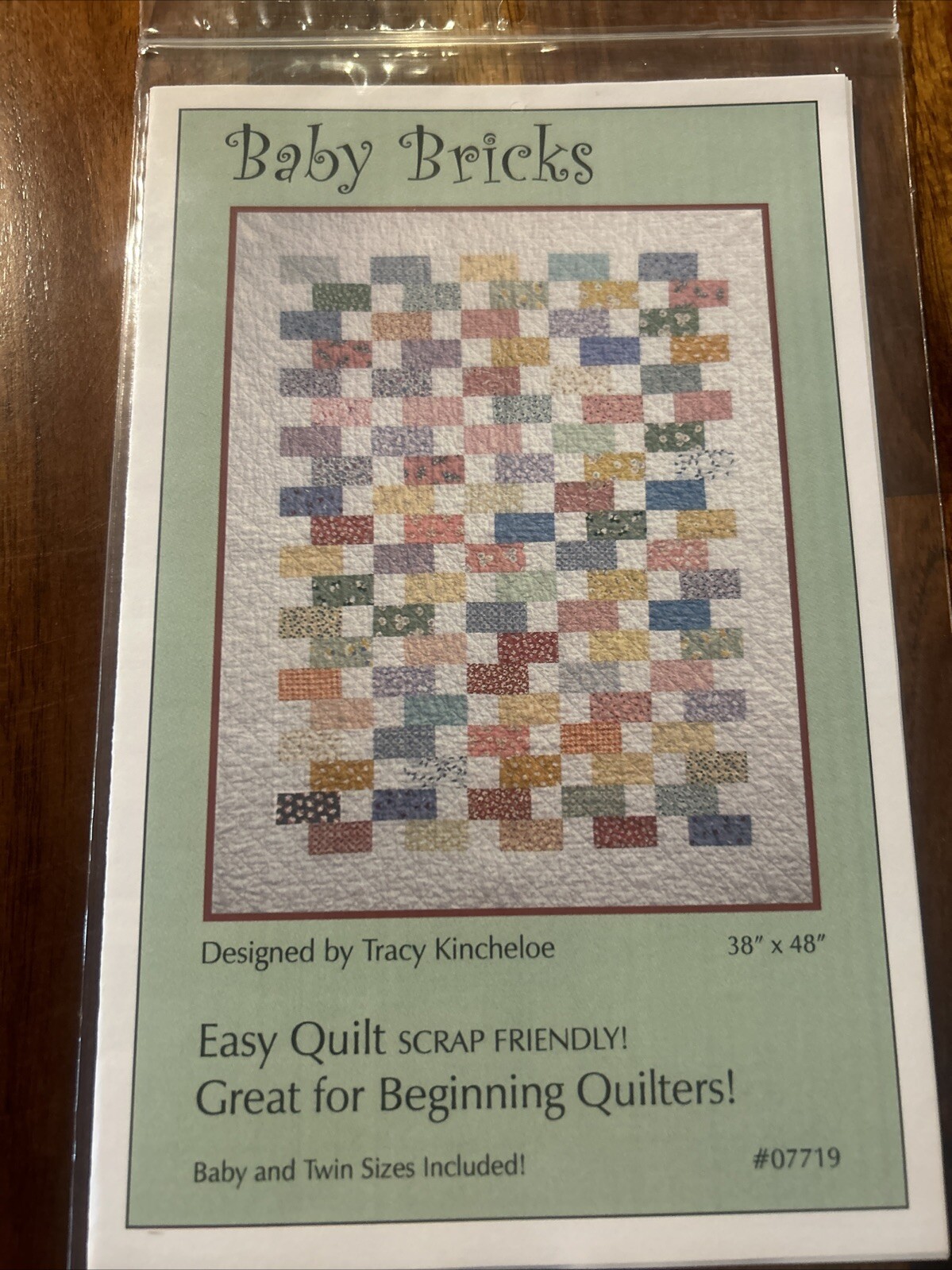 Baby Bricks Quilt Pattern Tracy Kincheloe New (brk 119)