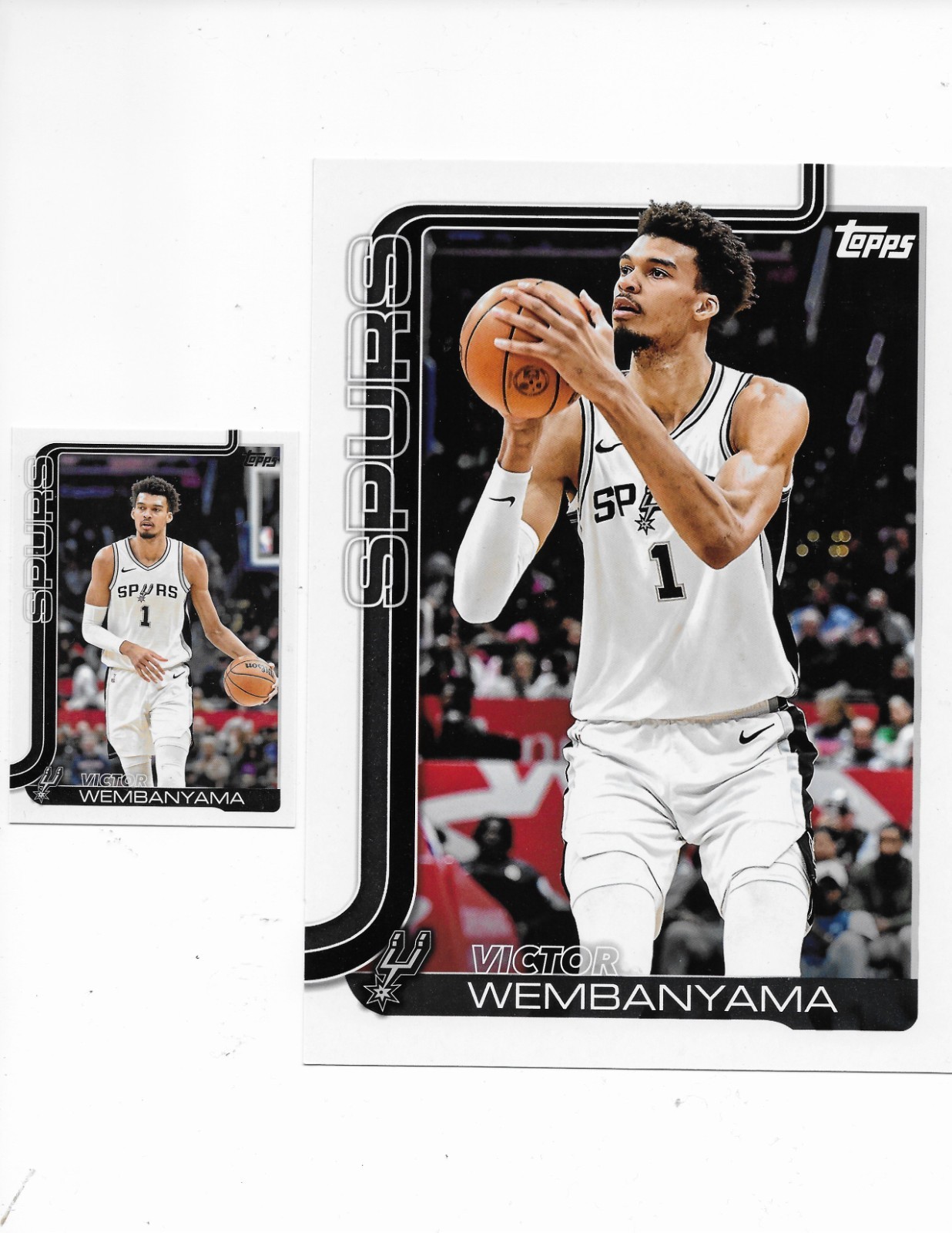 🔥 8-Card Jumbo Topps Lot – Wembanyama, LeBron, Tatum + NBA Stars Big Cards