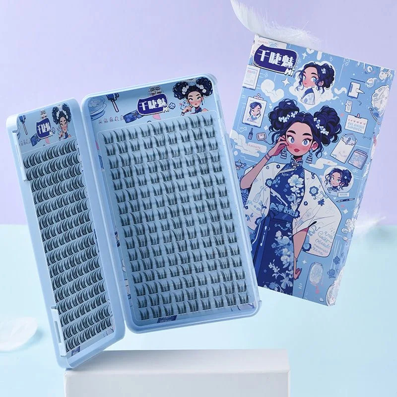 High-capacity Manga Lash Eyelash Book Natural Thick Long Reusable False Eyelash