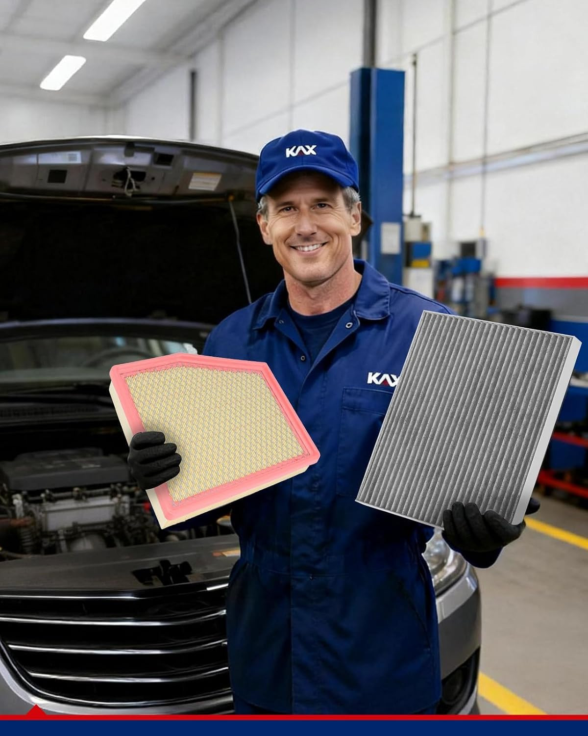 Engine & Cabin Air Filter Kit, Replacement for Chrysler Pacifica 2017-2026 3.6L