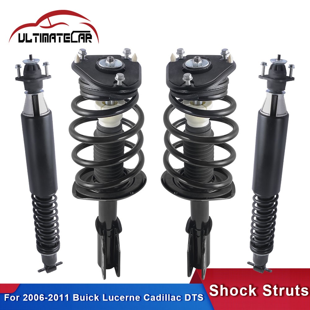 4Pcs Front+Rear Struts Shocks w/ Spring For 2006-2011 Buick Lucerne Cadillac DTS
