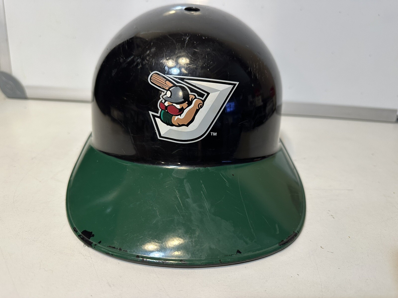 West Tennessee Diamond Jaxx Plastic Batting Helmet Green MILB Fotoball USA