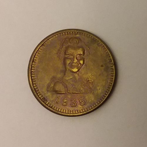 Madame Hendren 1935 Token 21mm