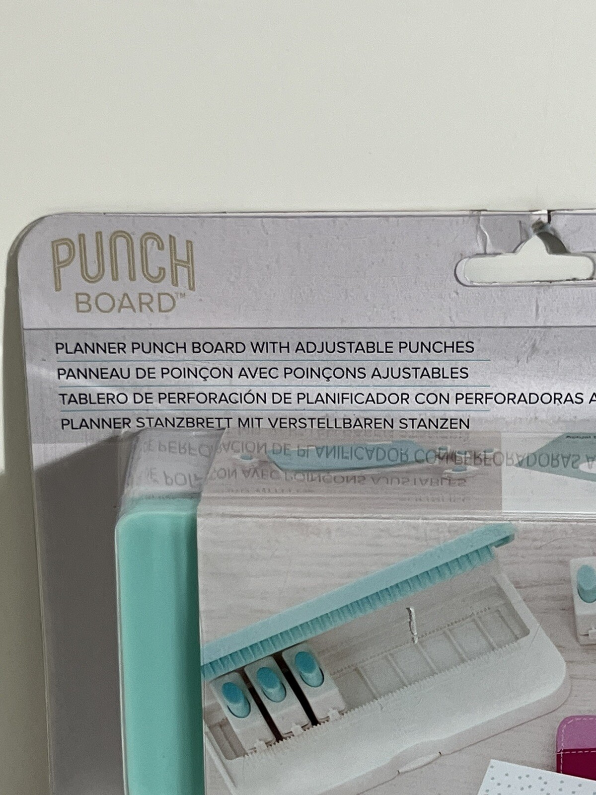 WE R MEMORY KEEPERS Planner Punch Board With Adjustable Punches 6pcs NIB