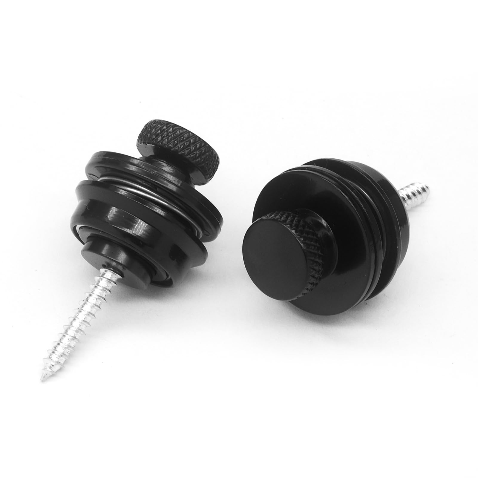2PCS Big Flated Head Guitar Bass Security Strap Locks Systems Buttons for Fen...