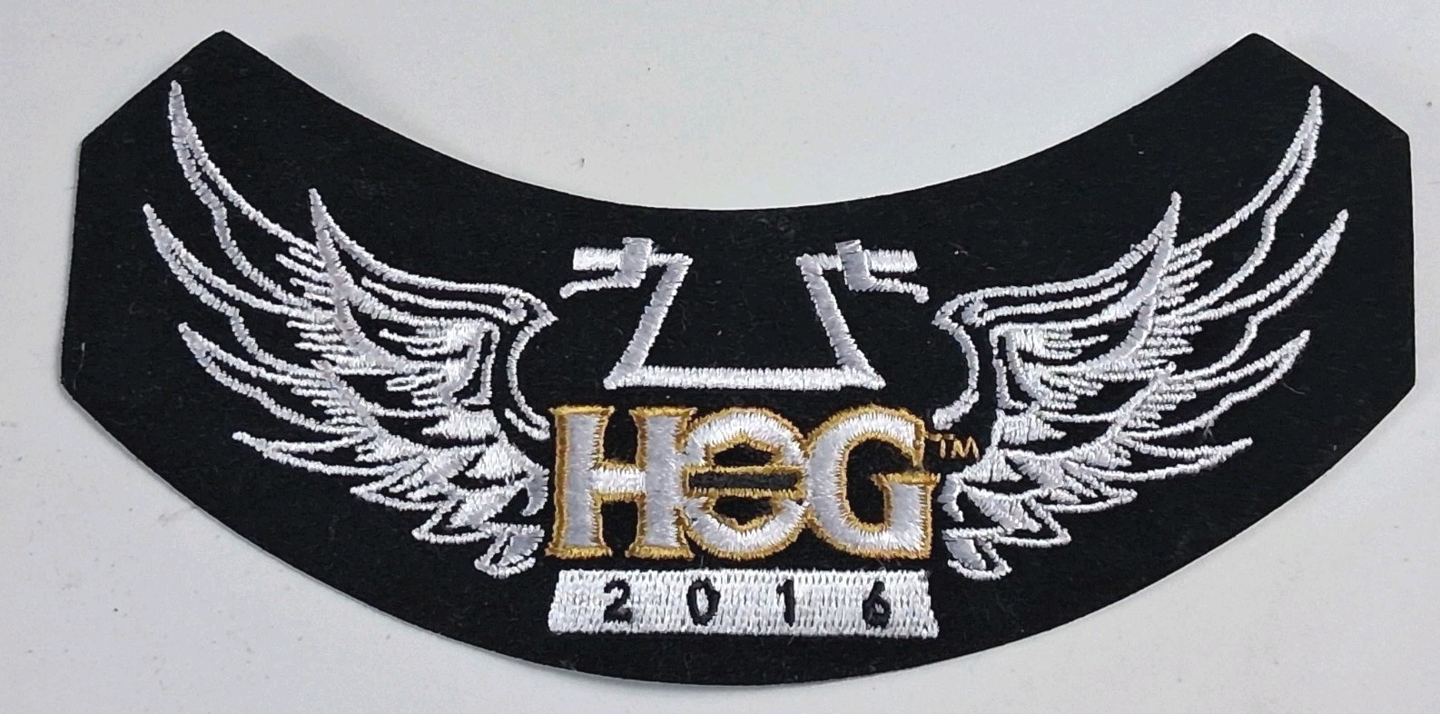 Genuine Harley Davidson HOG Rocker Patch Harley Owners Group 2016 Iron On Vest