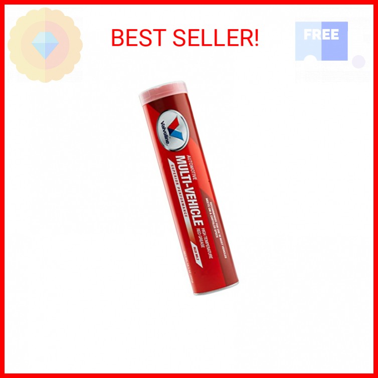 Valvoline Multi-Vehicle High Temperature Red Grease 14.1 OZ Cartridge