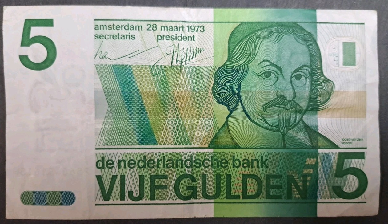 1973 Netherlands 5 Gulden P95 2560431618.
