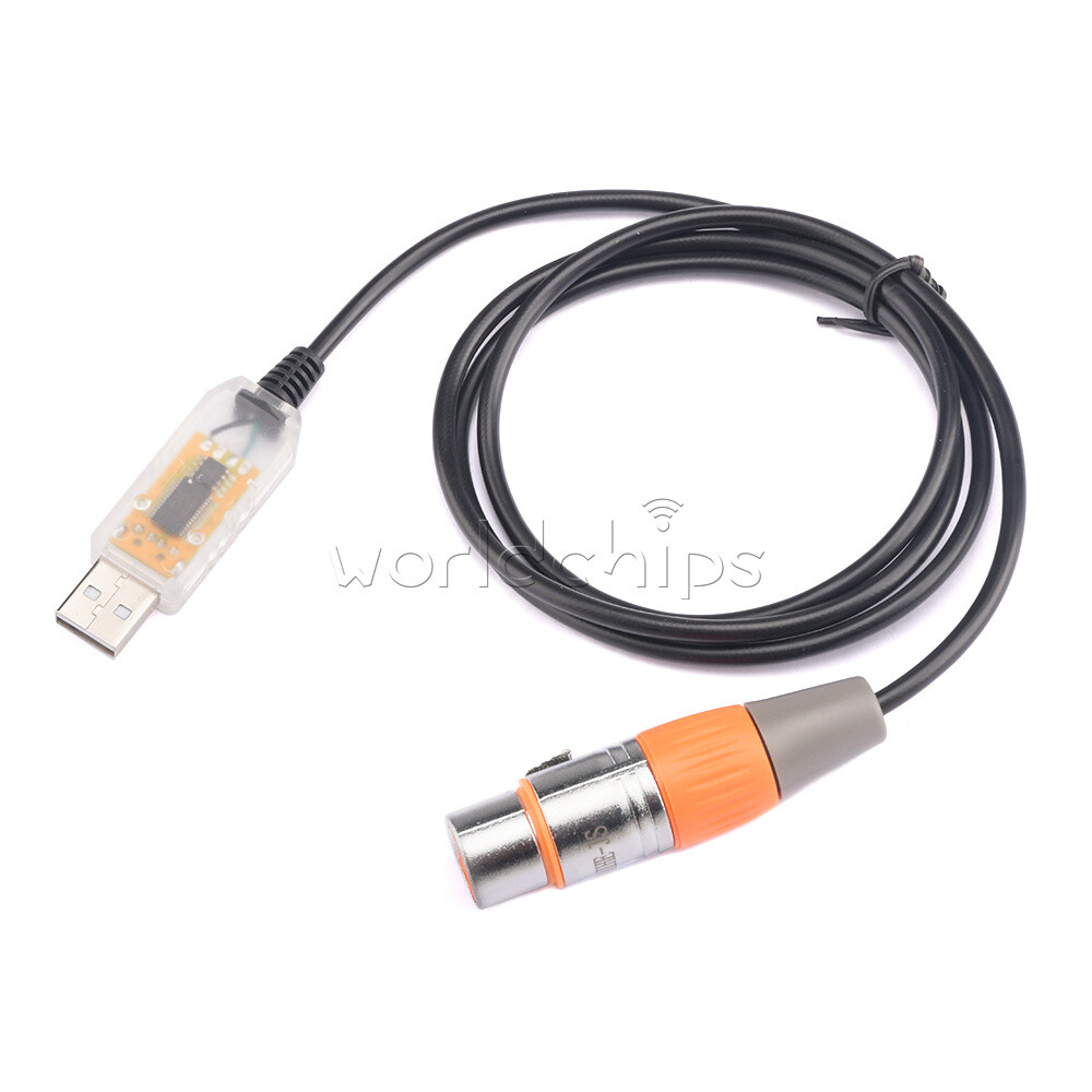 DMX512 Controller Dimmer DMX USB to DMX Interface Adapter Cable Stage Light PC