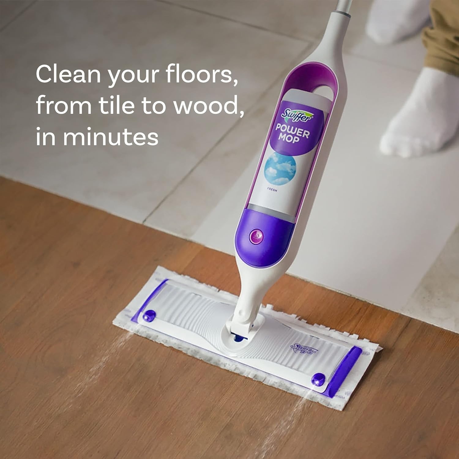 Power Mop Refill Solution, Floor Cleaner For Mopping Tile, Vinyl, Laminate, Wood