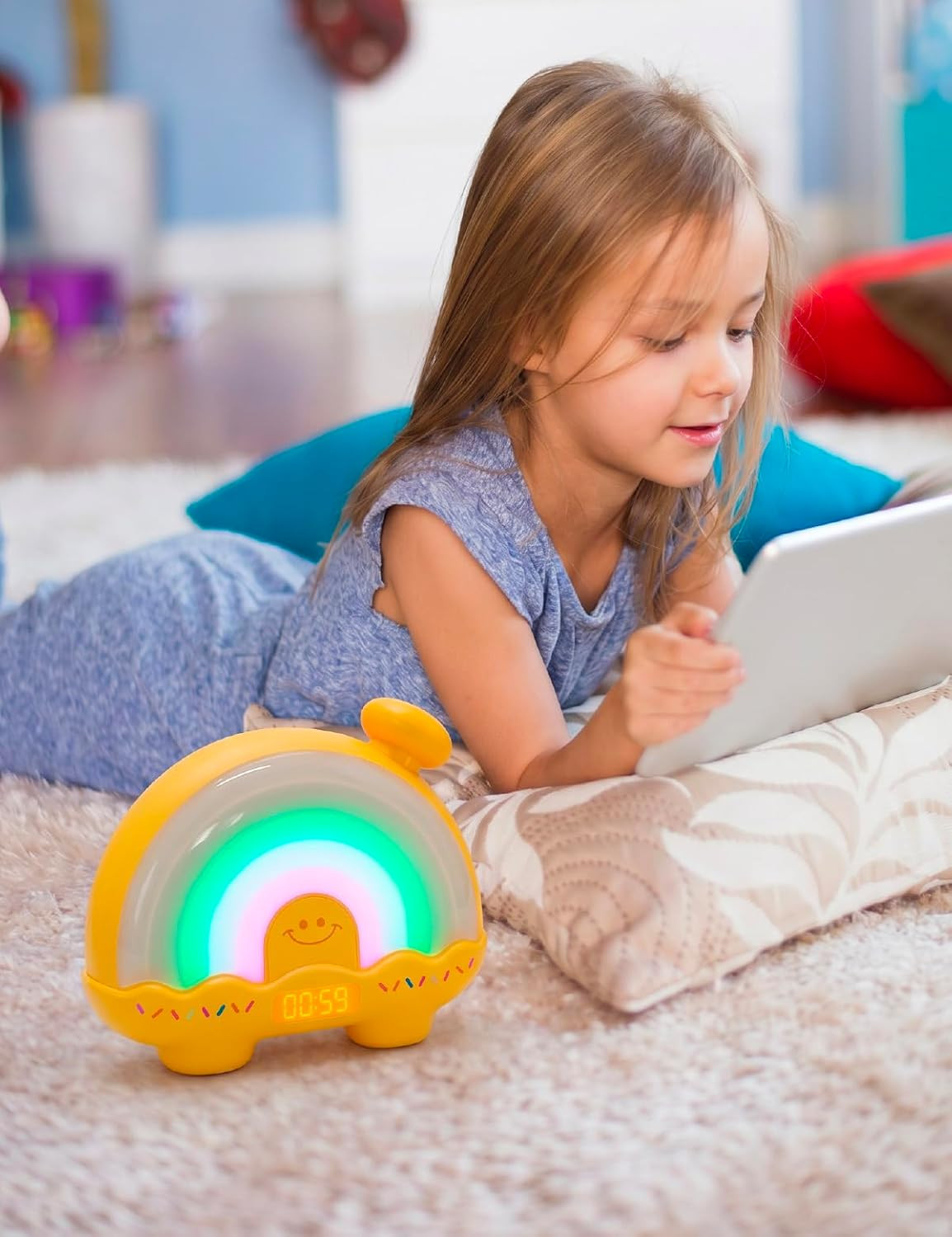 Timer Pal, Rainbow Visual Timer for Kids/Adults, 0-99 Minutes Light Timer | Rech
