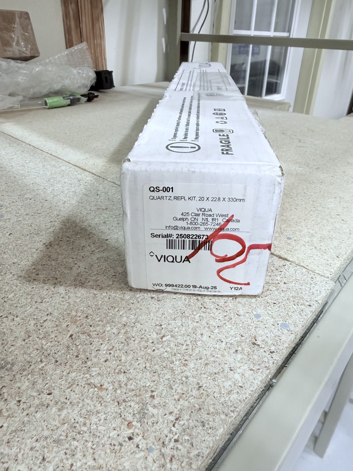 VIQUA QS-001 Quartz Sleeve for VH200, S1Q-PA, SSM-14 Model Systems (Open Box)
