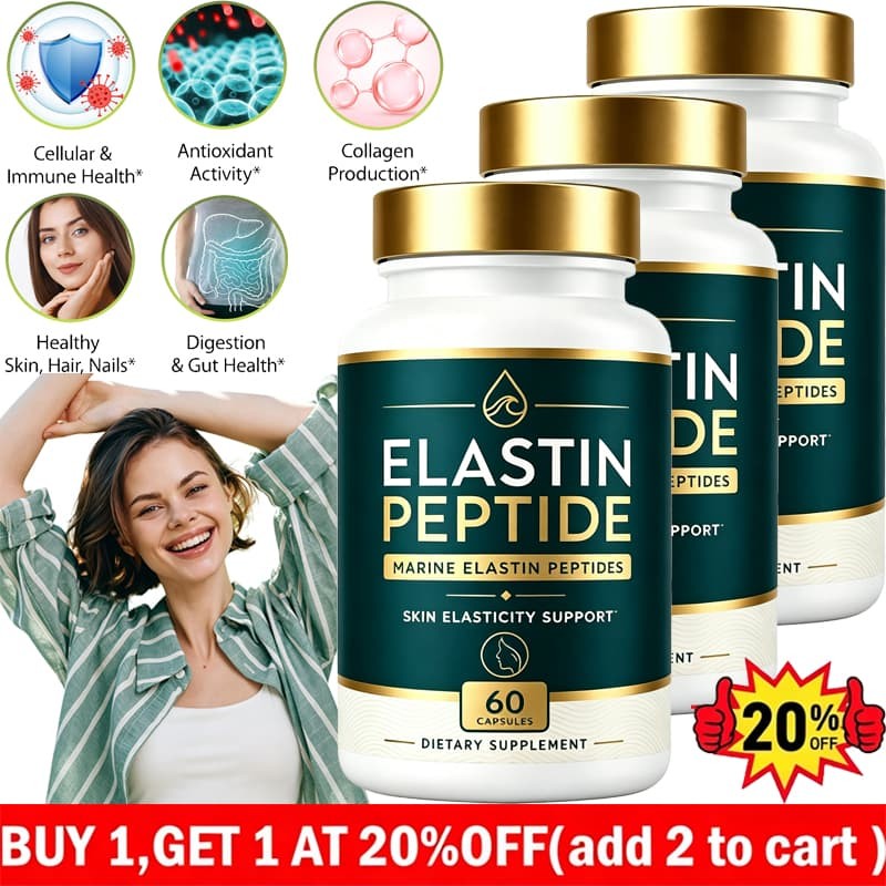 5PCS NEW Elastin Peptide Skin Tightening Supplement, Skin Elasticity, 60 Count