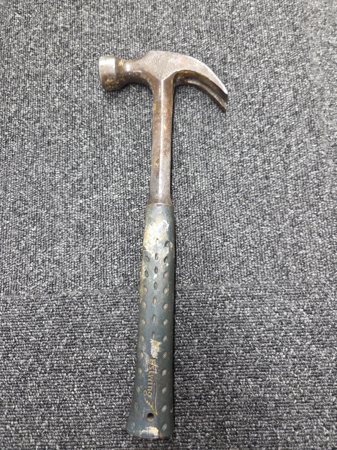 Vintage Estwing Linemens Rip Claw Hammer E3-16C Safe T Shape Handle Length 13.5"