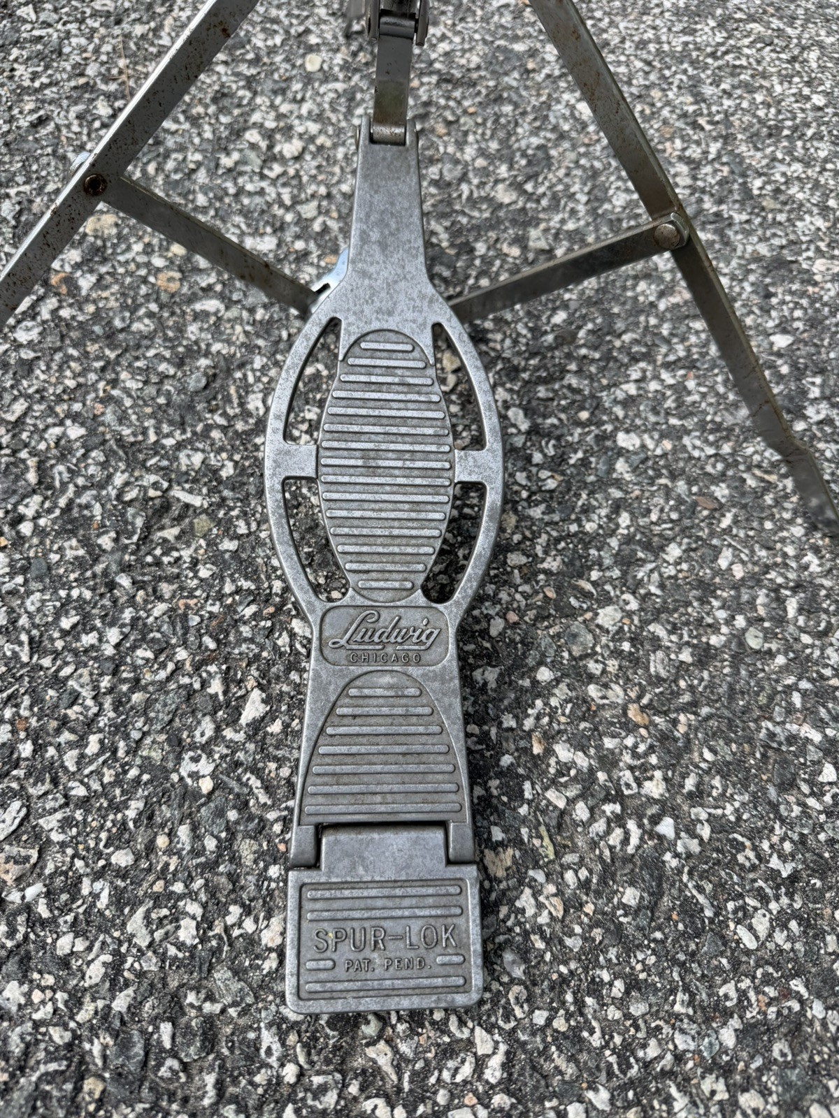 Ludwig Chicago Spur Lok Cymbal Hi Hat Stand Marked 2530 Very Rare 60’s 70’s