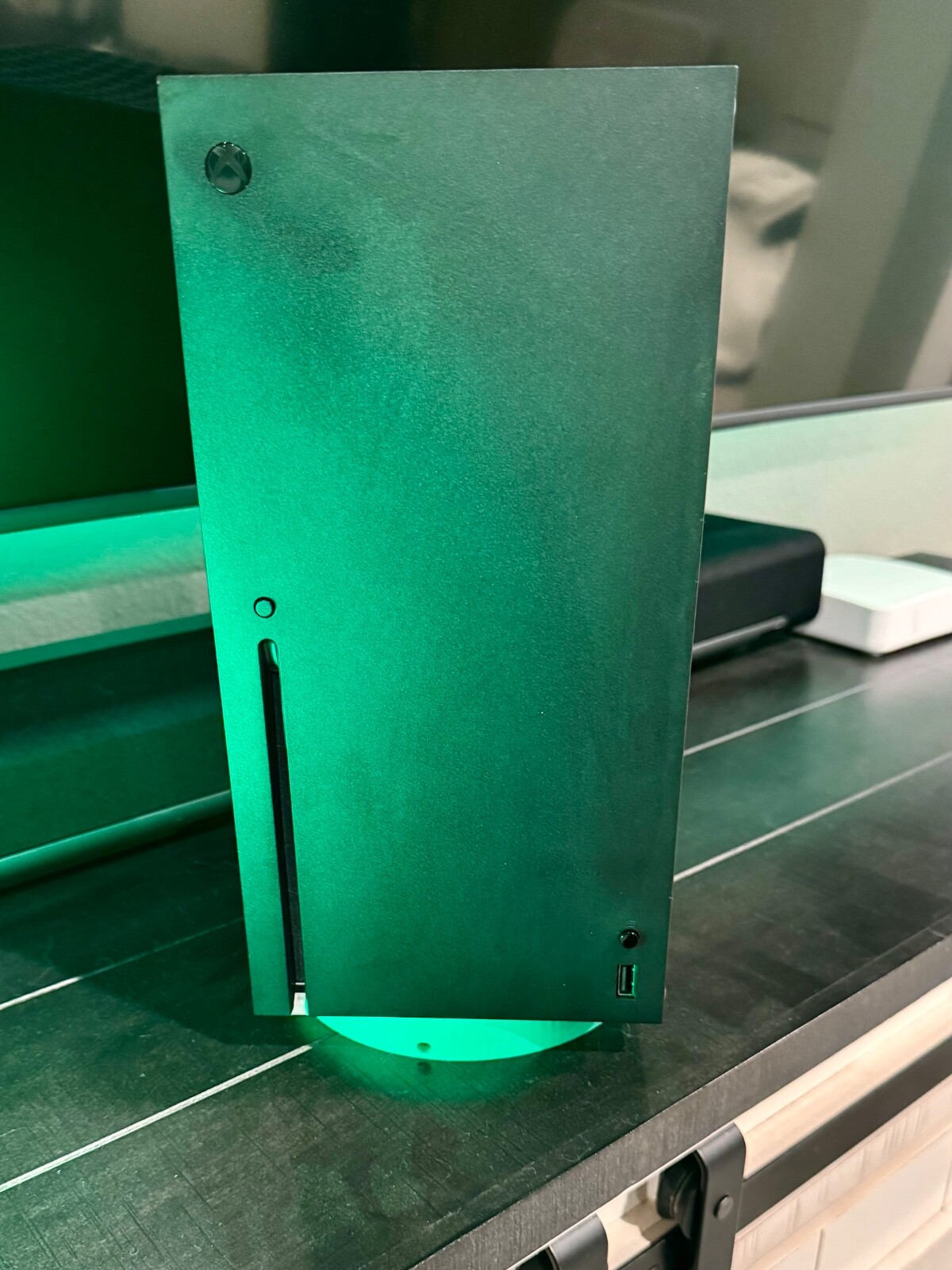 Xbox Series X Vertical Cooling Stand Mount Upright Green - Improve Airflow