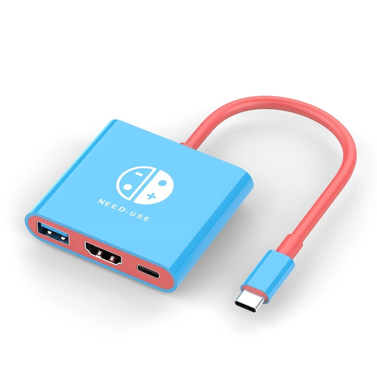 Nintendo Switch Dock USB-C Hub Adapter 4K HDMI-Docking Station, Portable TV 3.0