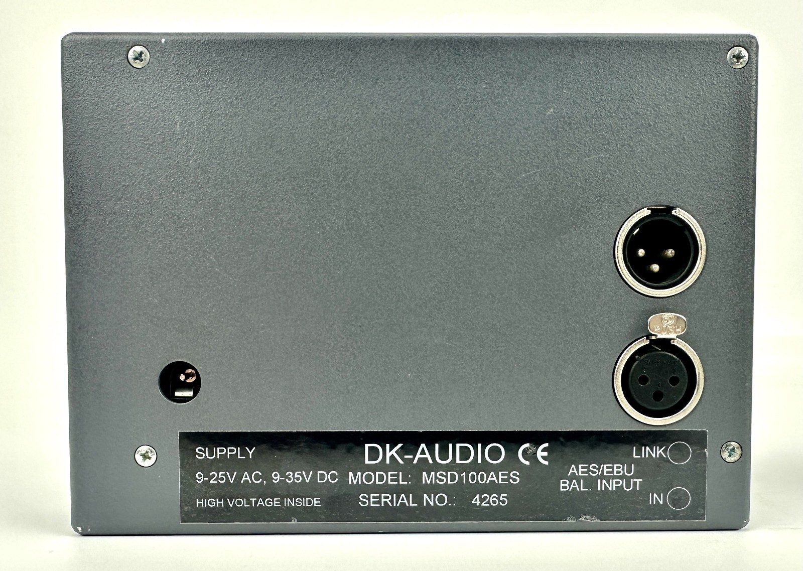 DK-Audio MSD100AES Master Stereo Displays (PPM/VU/meter scales)