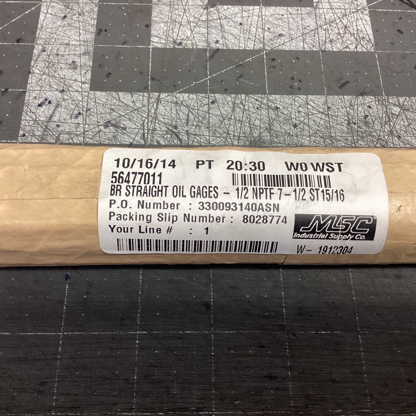 BR Straight Oil Gage 1/2 NPTF  7-1/2 Lube(LPW11Q)
