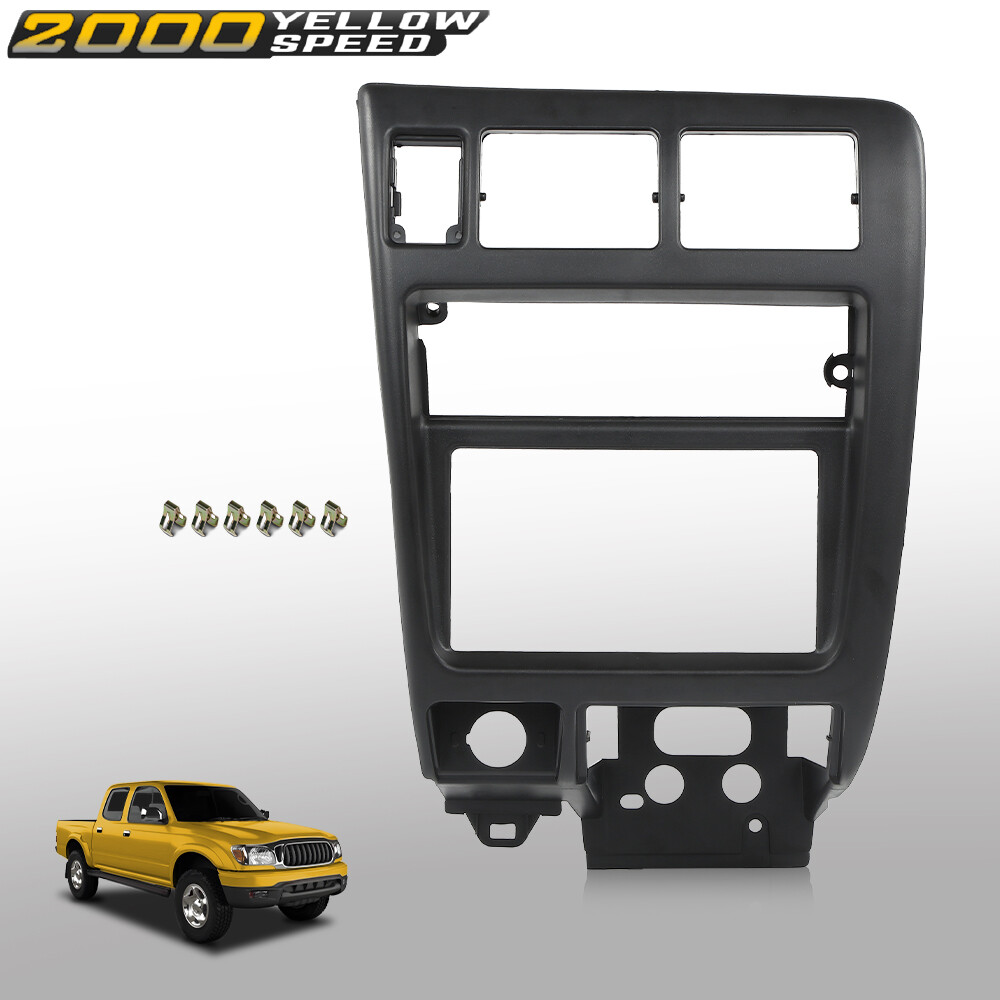 Fit For 1998-04 Toyota Tacoma Center Dash Climate Control Radio Bezel Trim Black