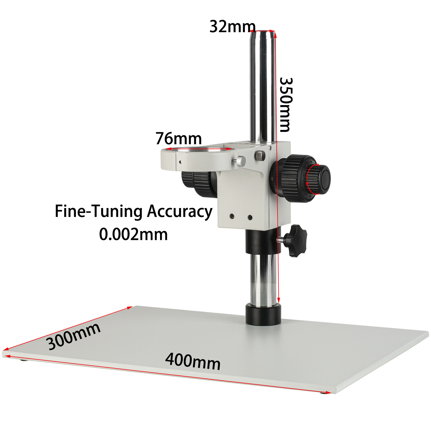 KOPPACE Microscope Stand Fine-Tuning Accuracy 0.002mm Lens Diameter 76mm