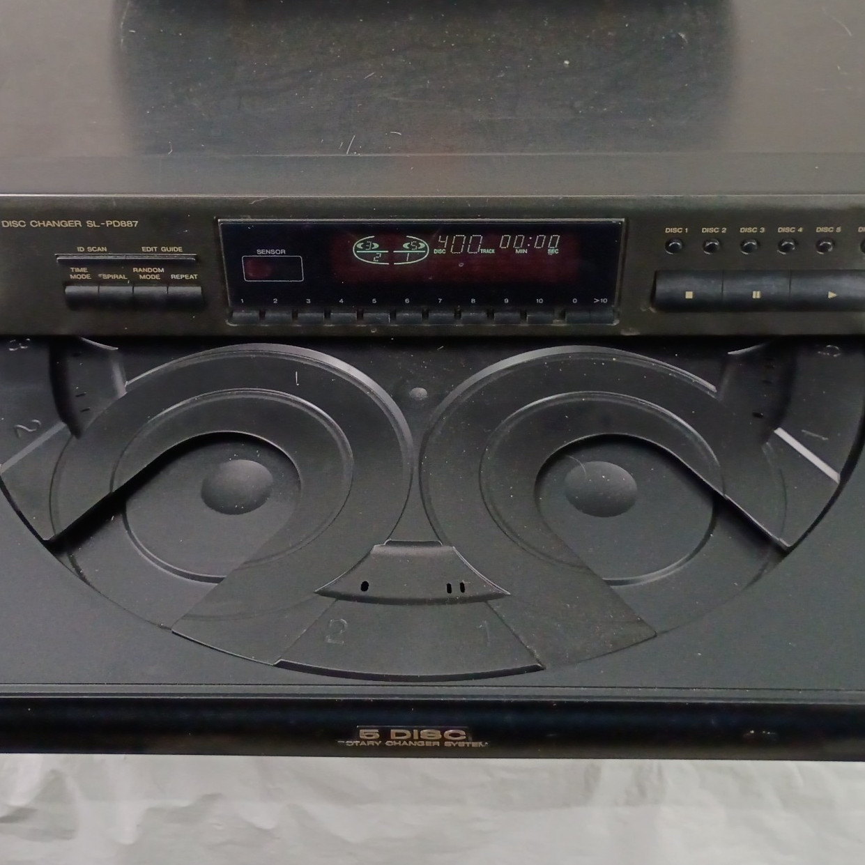 Technics SL-PD887 5 Disc Rotary Changer System CD Player with Universal Remote