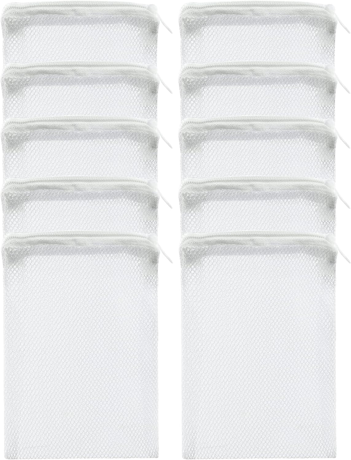 10 Pcs Aquarium Filter Media Bags - Reusable Mesh Bags (6 x 4) for Fish Tank