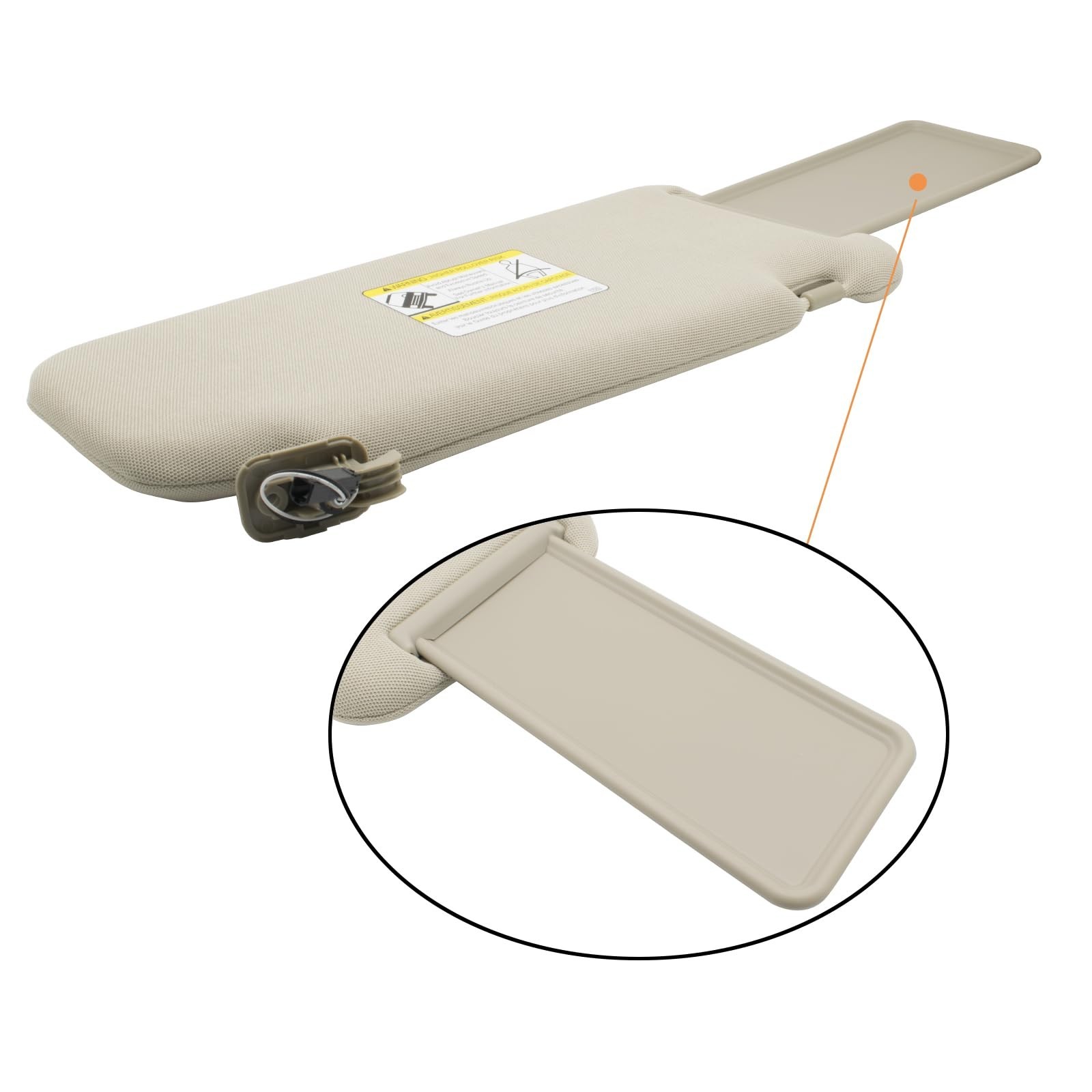NHILES Left Driver & Right Passenger Sun Visor Compatible with Mazda CX-9 201...