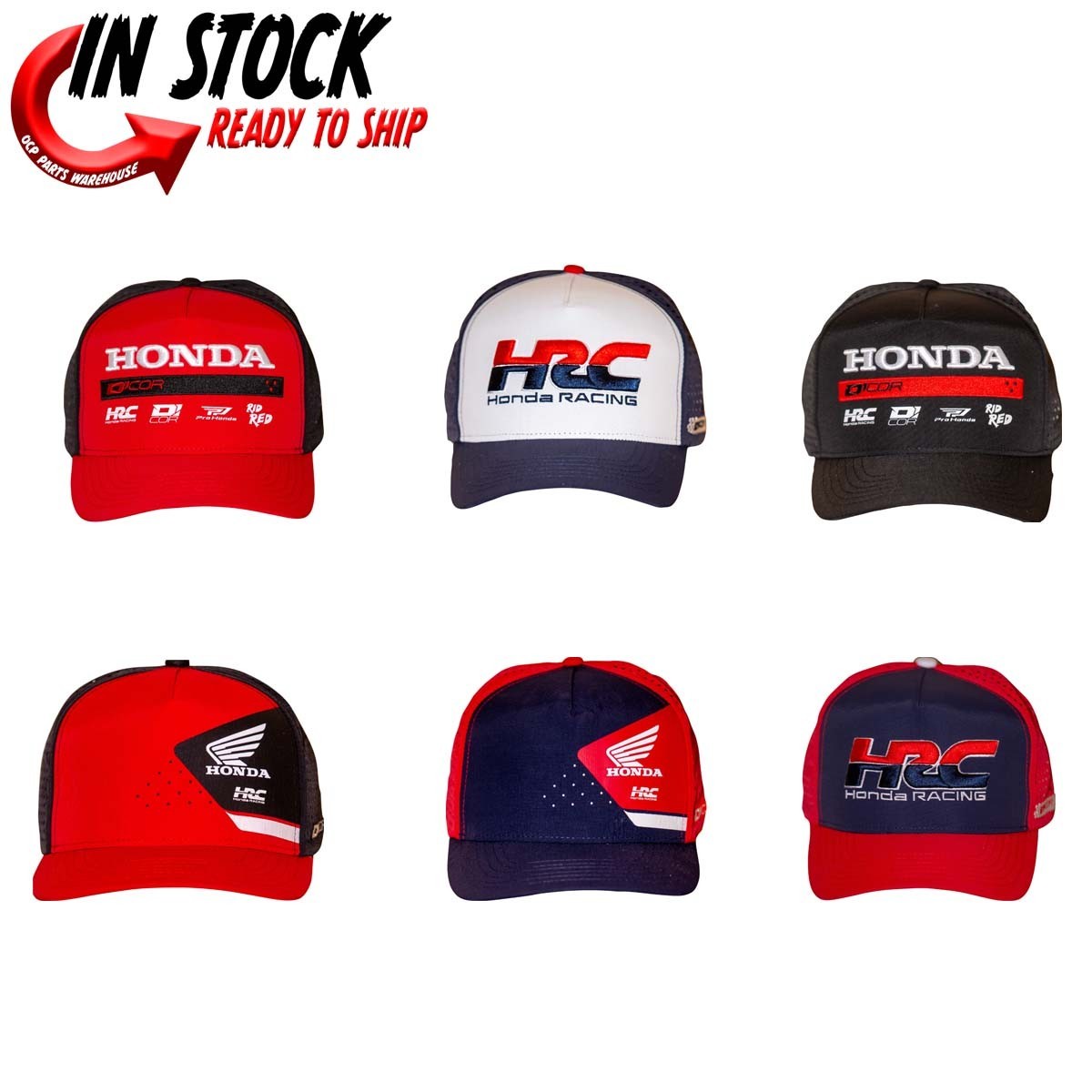 NEW! D'COR VISUALS HONDA MOTORCYCLE HAT - PICK COLOR