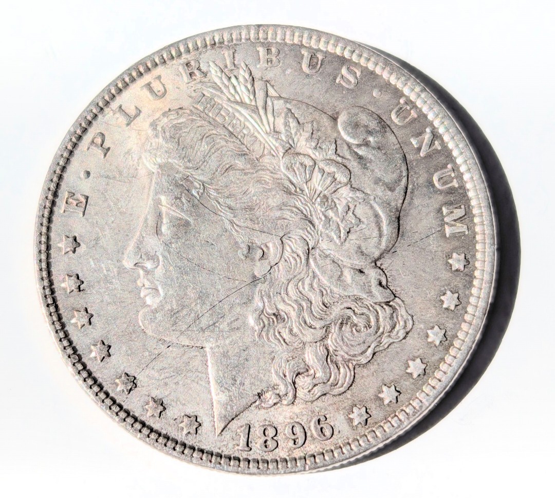 1896 Morgan Silver Dollar, 90% Silver. Philadelphia Mint