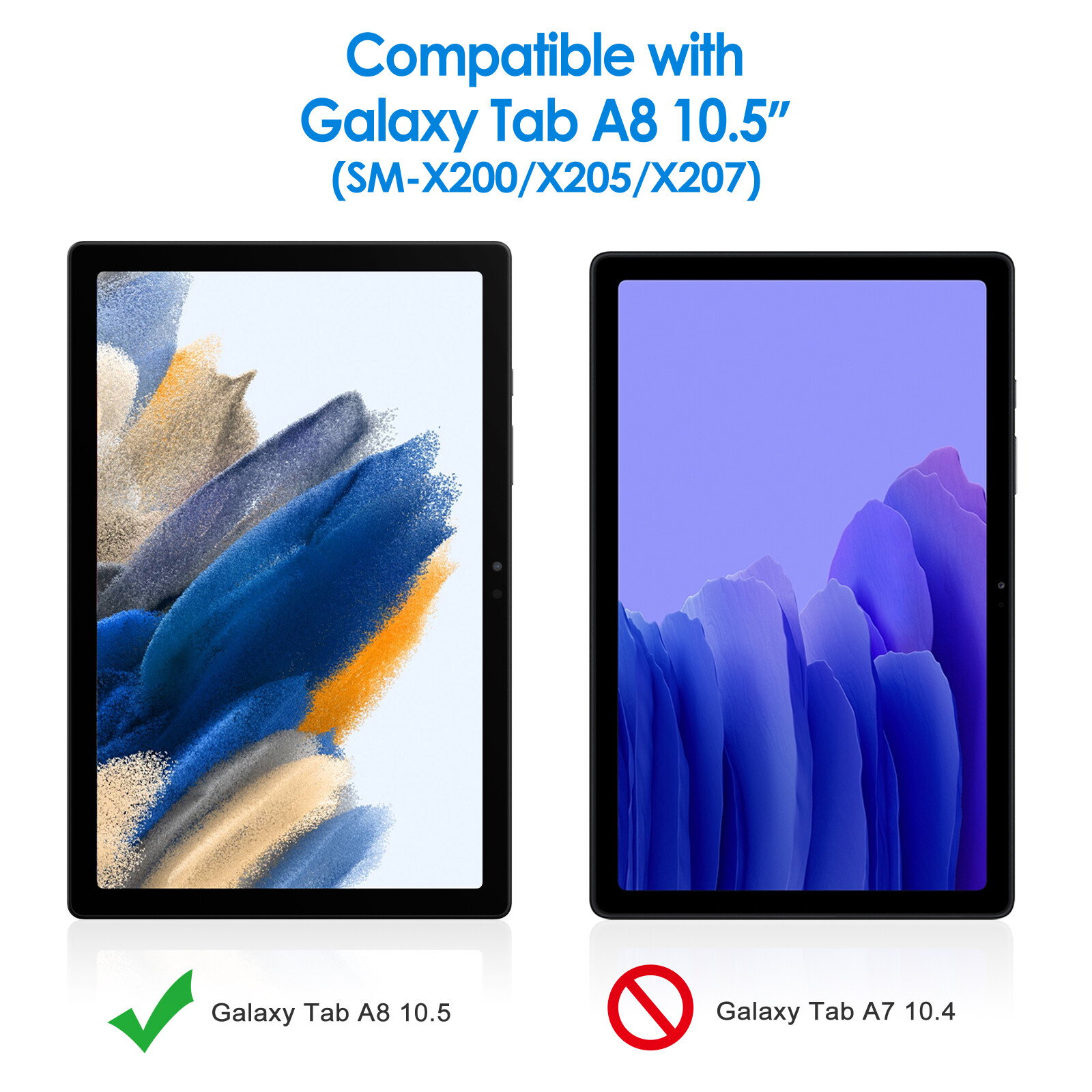 JETech Screen Protector for Samsung Galaxy Tab A8(2021model)Tempered Glass Film