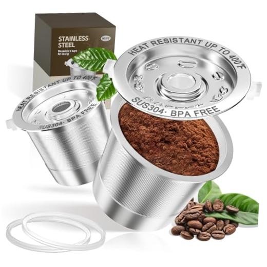 Reusable K Cups for Keurig Coffee Pods- Stainless Steel Kcup Pod Coffee 2