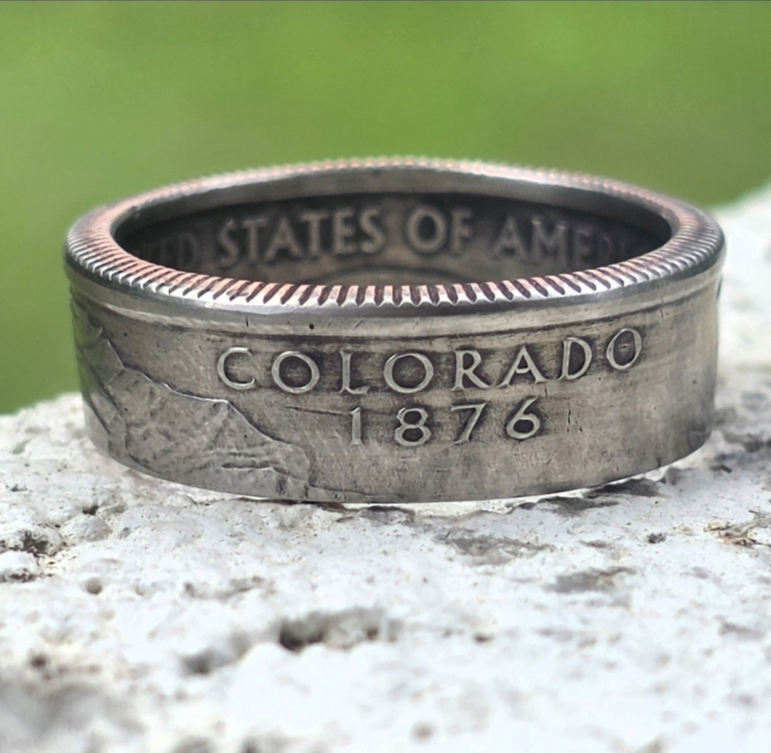 Handmade US State Quarter Coin Ring - Sizes 4-14 - Any State - Amazing Gift