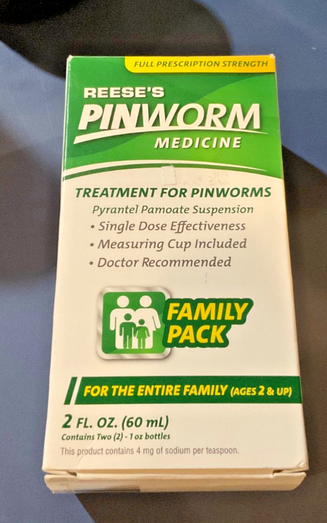Reese's Pinworm Medicine 2 Ounce Pyrantel Pamoate Suspension