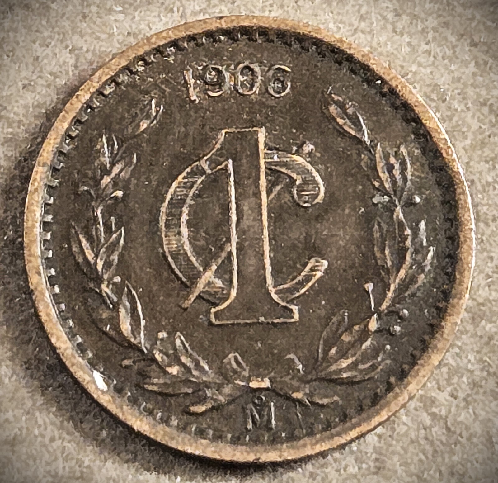 1906 MEXICO CENTAVO** A VERY GOOD COIN **   (7946)