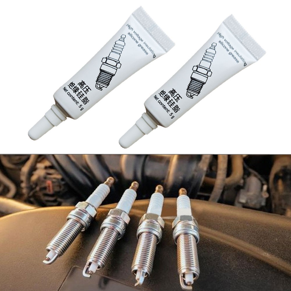2x Car Spark Plug High Voltage Insulating Grease Electrical Insulation Lubricant