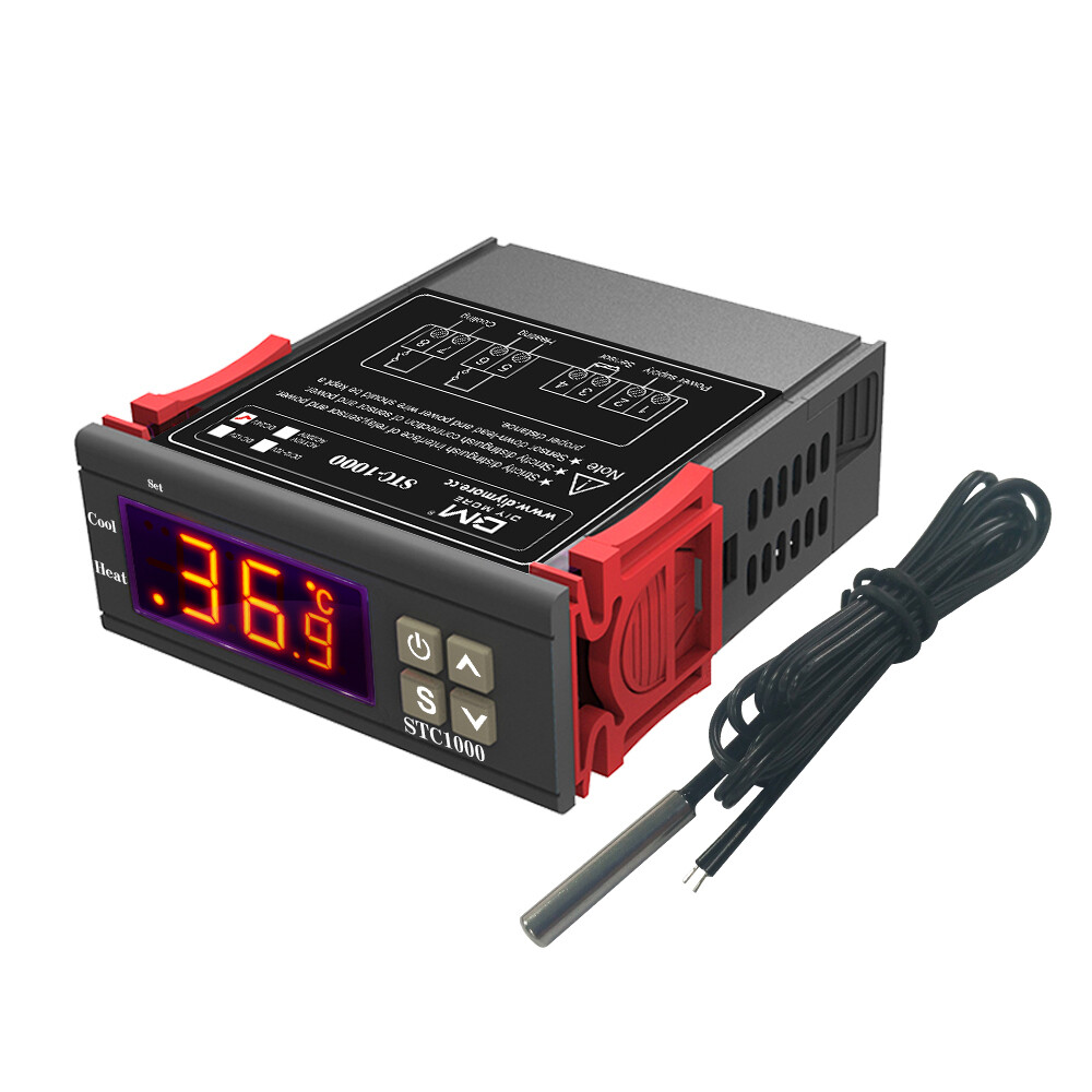DC 24V STC-1000 Digital Thermostat Temperature Control Controller NTC Sensor